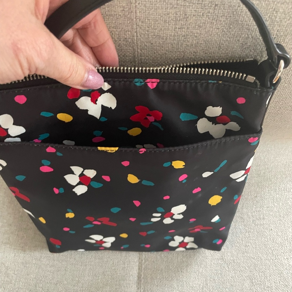 Marc Jacobs Black Floral Print Crossbody Bag with Colorful Accents - Picture 5 of 14